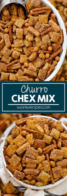 the chex mix is ready to be eaten