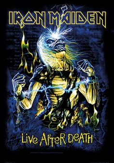 Iron Maiden Live, Biker Shop, Metal Songs, Rock Poster Art