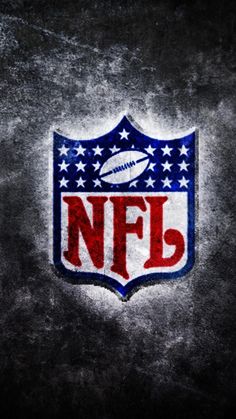 the nfl logo on a dark background