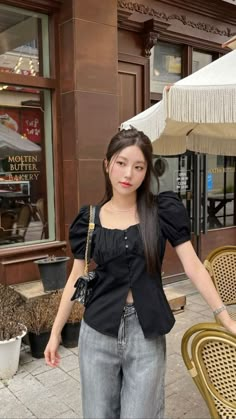 Korea Outfit Ideas, Fanmeeting Outfit, Korea Summer Outfit, Outfit Casual Korea, Korean Outfits Summer, Shanghai Outfit, Summer Korean Outfits, Korean Summer Fashion, Summer Outfits Korean