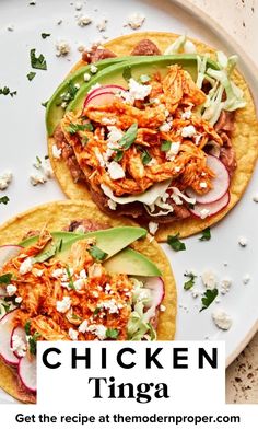 Our super easy chicken tinga recipe is inspired by the smoky, peppery flavors that we love so much in chicken tinga, but it’s built for busy weeknights. We take nearly every shortcut in the book, because when the tinga craving hits, it hits hard. If you need an incredibly yummy, Mexican-inspired dinner ready in 30 minutes, it’s hard to beat chicken tinga tacos. Mexican Chicken Tinga Recipe, Easy Chicken Tinga Recipe, Tinga Recipe, Chicken Tinga Recipe, Chicken Tinga, Chicken Tostadas, South American Recipes