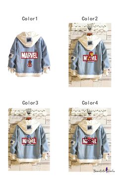 Marvel Jacket, Marvel Fashion, Jacket Coat Fashion, Panel Jacket, Marvel Gifts, Marvel Clothes, Marvel Hoodies, Hooded Denim Jacket, Fashion Cartoon