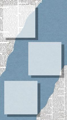 an image of a newspaper with blue and white squares on the front page, as if it were collaged together