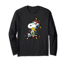 PRICES MAY VARY. Solid colors: 100% Cotton; Heather Grey: 90% Cotton, 10% Polyester; All Other Heathers: 50% Cotton, 50% Polyester Imported Pull On closure Machine Wash Officially Licensed by Peanuts Graphic Artwork: H15267 Lightweight, Classic fit, Double-needle sleeve and bottom hem Woodstock Christmas, Peanuts Snoopy Woodstock, Snoopy Woodstock, Snoopy And Woodstock, Peanuts Snoopy, Graphic Artwork, Christmas Pajamas, Christmas Tshirts, Woodstock