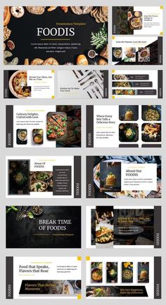 Food & Restaurant PowerPoint Template. 30+ Unique Slide. Food Portfolio Design, Restaurant Presentation Design, Food Editorial Design, Food Presentation Design, Slide Design Presentation, Marketing Presentation Design, Creative Presentation Design, Restaurant Presentation, Restaurant Powerpoint