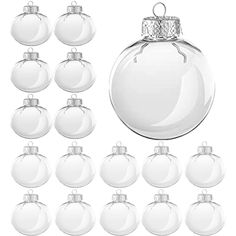 PRICES MAY VARY. Products Including:16 pcs 2.36 inches clear plastic fillable balls, each decorative ball is packed separately, the product comes with a detachable silver lid and a silver string. Premium Quality：These clear shatterproof ornaments balls are made of PP plastic. Has very good transparency, and these plastic balls are very durable, so you don’t have to worry about breaking and affecting your family’s safety. Easy to Use: You can take off the cap on the transparent ornaments ball, yo Clear Plastic Ornaments Target, Round Plastic Ornaments, White Ornament Ball Cricut, Clear Plastic Fillable Ornaments, Outdoor Christmas Tree Decorations, Christmas Wedding Party, Decoration For Christmas, Outdoor Christmas Tree, Shatterproof Ornaments