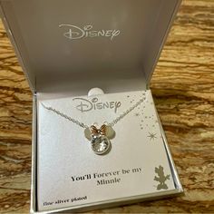 Disney Disney Minnie Mouse Crystal Necklace Brand New With Original Packaging Minnie Mouse Icon, Head Stone, Disney Necklace, Fav Products, Mouse Icon, Disney Disney, Disney Jewelry, Necklace Brands, Soul Eater