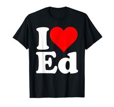 PRICES MAY VARY. I LOVE HEART ED name Lightweight, Classic fit, Double-needle sleeve and bottom hem I Love Heart, Heart Love, Branded T Shirts, Heather Grey, Top Styles, Fashion Branding, Topshop, I Love, T Shirts