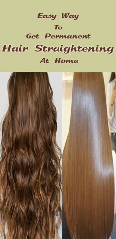 How To Get A Straight Hair, Tips To Get Straight Hair, Hair Mask To Straighten Hair, Natural Hair Straightening Remedies, Naturally Hair Straightening, Naturally Straighten Curly Hair, How To Do Straight Hair, How Straight Hair At Home, Curly Hair To Straight Hair Naturally