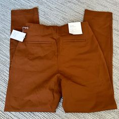 Nwt Target Brand Size 4 Work Pants In A Burnt Orange Color Target Brands, Burnt Orange Color, Work Trousers, Jumpsuit Trousers, Orange Brown, Brown Orange, Work Pants, A New Day, Burnt Orange