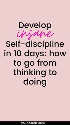 Self Discipline Tips, Develop Self Discipline, Discipline Tips, Discipline Quotes, To Do Planner, Will Power, Vie Motivation, Self Confidence Tips, Confidence Tips