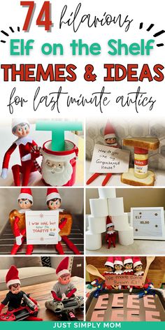 elf on the shelf ideas for last minute activities