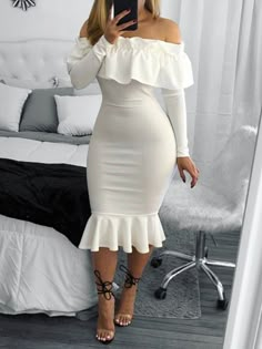 Long Sleeve Homecoming Dresses, Chique Outfits, Dresses Bodycon, Beauty Dress, African Fashion Dresses, Clothing Dresses, Classy Dress, Classy Outfits