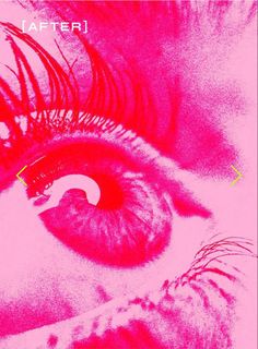 an eye with long lashes is shown in red and pink tones on the cover of lafferi's new album