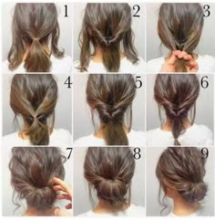 Office Hairstyles, Cute Quick Hairstyles, Curly Crochet Hair Styles, Simple Wedding Hairstyles, Easy Hair Updos, Fishtail Braid, Peinados Fáciles Para Cabello Corto, Low Bun