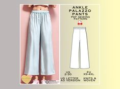 an image of pants sewing pattern for dolls