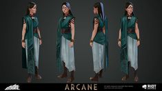 the concept art for arcane's character creation