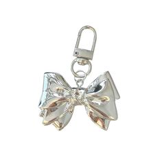 coquette aesthetic bow keychain boogzel clothing Y2k Socks, Socks Y2k, Aesthetic Bow, Aesthetic Socks, Bow Keychain, Pretty Purses, Unique Bows, Keychain Gifts, Silver Bow