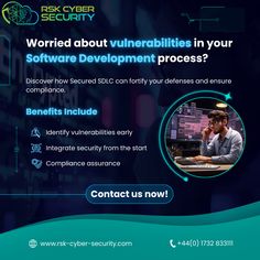 Elevate Your Software Development with Secure SDLC Services!

At RSK Cyber Security, we offer comprehensive Secure SDLC (services to ensure your software is built with security at its core. 

Contact us today !
www.rsk-cyber-security.com
+44(0) 1732 833111

#secure #sdlc #contactnow Digital Transformation, Mobile Application, Software Development