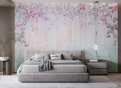 Bring the beauty of nature into your home with this stunning pink floral wallpaper mural. Perfect for bedrooms and living spaces, this vibrant design features a colorful garden scene that will instantly brighten any room. Customizable in size and color, it's the ideal way to create a botanical haven. Easy to apply and remove, this premium wallpaper adds a fresh, nature-inspired touch to your decor. Discover more designs like this in our Shop's Section: 👉 https://www.etsy.com/shop/Golawalldecor?section_id=45828662 Explore more unique designs in our Etsy Shop: 👉 www.etsy.com/shop/Golawalldecor 🌍 𝐅𝐑𝐄𝐄 𝐈𝐍𝐓𝐄𝐑𝐍𝐀𝐓𝐈𝐎𝐍𝐀𝐋 𝐒𝐇𝐈𝐏𝐏𝐈𝐍𝐆! ✈️ Shop with Confidence! We are a  Rated Shop with years of experience in providing top-quality products and exceptional customer service! 𝐒? Elegant Wallpaper For Bedroom, Purple Forest Wallpaper, Girl Room Wallpaper, Enchanting Room, Green Leaves Wallpaper, Rainbow Forest, Purple Forest, Green Leaf Wallpaper, Girls Room Wallpaper