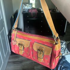 Perfect Condition! Literally The Cutest Little Bag I’ve Ever Seen Dooney Bourke Handbags, Dooney & Bourke Bags, Dooney & Bourke, Dooney Bourke, Bag Lady, Handbags, Shoulder Bag, Pink, Women Shopping