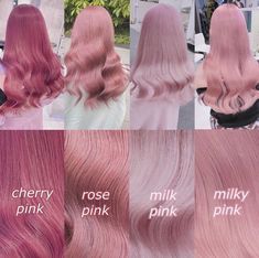 Pink Korean Hair Color, Types Of Pink Hair Color, Light Pink Hair Dye Underneath, Pink Hair Styling Outfit, Light Color Hair Dye, Pink Dip Dyed Hair, Hair Dye Pink Ideas, Hair Color Ideas Light Pink