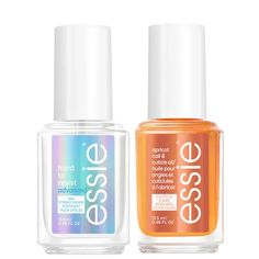 Say goodbye to the appearance of weak, damaged nails with Essie’s nail and cuticle care duo. The two-piece kit is designed to nourish and strengthen the look of nails, while helping to protect them from breaking or splitting.  Set Contents:  Nail Care Hard to Resist Advanced 13.5ml  A nail treatment designed to protect and harden the look of nails. The treatment applies like clear nail polish and is infused with MSM technology to support damaged-looking nails.  Cuticle O ­­­ il Apricot Treatment 13.5ml  Infused with natural oils from sweet almonds, jojoba seeds and sunflower seeds, the formula works to nourish and hydrate dry cuticles. The Apricot Treatment is designed to achieve revitalised-looking nails without leaving a greasy residue. Tanning Moisturizer, Dry Cuticles, Cuticle Care, Clear Nail, Damaged Nails, Clear Nail Polish, Apricot Oil, Nail Cuticle, Skincare Gift Set