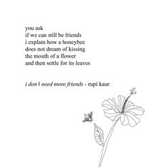 a poem written in black and white with a flower on the left hand side, surrounded by butterflies