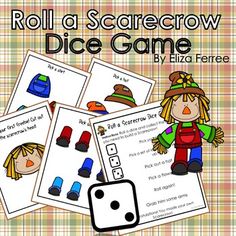 roll a scarecrow dice game with four pictures