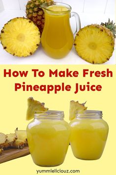 how to make fresh pineapple juice