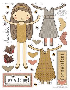 a paper doll that is made to look like a girl