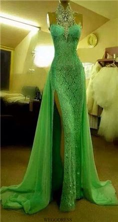 prom dress | You can find this at => http://feedproxy.google.com/~r/amazingoutfits/~3/HgpTjcGcQfA/photo.php Evening Dresses Green, Beaded Prom Dresses, Green Floor, Green Wedding Dresses, Lace Prom Dresses, Halter Prom Dresses, Dresses Green, Beaded Prom Dress