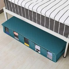 Color: as shown Size: 973315cm/38.7912.995.90 inches Material: 120g high quality non-woven fabric Products include: 1  Storage Box Storage Room Ideas Size chart: Size: One Size.  Color: Blue. Under Bed Storage Boxes, Under Bed Storage Containers, Fabric Storage Bins, Quilt Storage, Clothing Boxes, Storage Bags Organization, Plastic Storage Bins, Large Clothes, Towel Storage