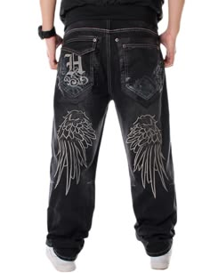 PRICES MAY VARY. Material: y2k pants,embroidered jeans men, skateboard pants is made of soft denim ,kin-friendly and breathable,comfortable to wear, Features:baggy jeans y2k,embroidered pants,,skater jeans,mens denim pants,hip hop jeans for men,grunge pants,mens loose jeans,black jeans men baggy,mens graphic jeans,mens pants casual relaxed fit,cargo pants men,mens trousers, Match:y2k pants men,baggy skater jeans,denim jeans ,hip hop pants,best choice for hip hop, skateboard, street dance, sport, leisure or everyday life, Office, working, traveling, formal, school, dating, hiking casual, party, Occasion:y2k jeans men,baggy y2k jeans,trousers for men,wide leg trousers is fhe ideal choice in your wardrobe,one of the best choice for spring, summer autumn and winter.Suitable for Dating,Hanging Baggy Jeans For Men, Skateboard Pants, Fit Dance, Plus Size Street Style, Black Trousers Men, Y2k Baggy Jeans, Hip Hop Pants, Denim Pants Mens