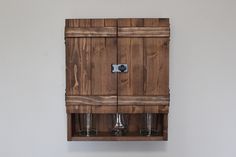 Mini liquor cabinet with hasp lock Hidden Cellar, Mini Barn, Pallet Bar, Rustic Bar, Double Barn Doors, French Cleat, Pool Rooms, Poker Games, Best Dad Ever