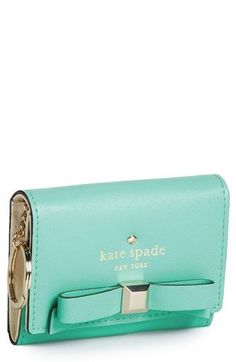 Cutest. wallet. ever. Womens Wallets, Cute Wallets, Handbag Heaven, Kate Spade Wallet, Mini Wallet, Tiffany Blue, Arm Candy, Clutch Wallet