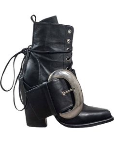 Dramatic Style, Sheep Leather, Black Sheep, Wooden Heel, Retail Therapy, Be Honest, Shoe Style, Metal Buckles, Beautiful Shoes