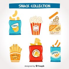 snack collection with different types of snacks