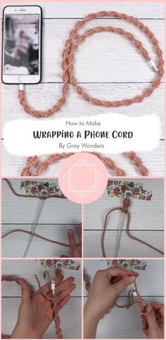 how to make wrapping a phone cord