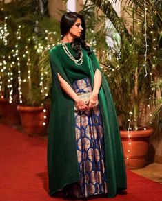 Banarasi Lehenga with a cape Cape Dress Indian, Lehenga Styles, Payal Khandwala, Lehenga Style, Indian Gowns, Bodo, Party Wear Indian Dresses, Happy Customer, Lehenga Designs