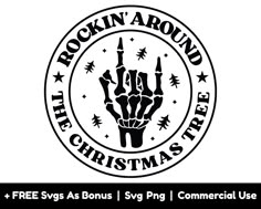 the rockin'around the christmas tree logo