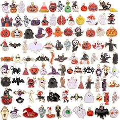 PRICES MAY VARY. Package Include: You will receive 110Pcs Halloween Charms with various styles and beautiful patterns, which can meet your different needs of matching and suit for kinds of Halloween accessories making. Enough quantity will not limit your idea Pattern Design: Different Halloween theme pattern design, such as pumpkins, ghosts, witches, bats, skeleton, cat, wizard hat and so on. Gold enamel charms with these Halloween pattern will add beauty to your Halloween and create a special a Halloween Bats Crafts, Gold Enamel Jewelry, Halloween Bracelet, Halloween Ribbon, Halloween Charms, Packing Jewelry, Necklace Making, Necklace Craft, Christmas Charms