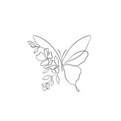 a drawing of a butterfly on a white background