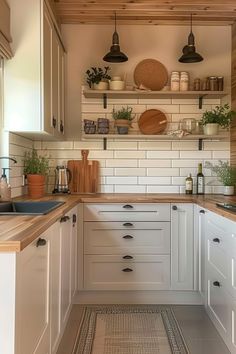 the kitchen is clean and ready to be used as a place for cooking or eating