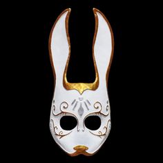 Perfect for a Halloween gift or to wear to a masquerade ball! Material:Resin Size:36cm*17cm,14.17"*5.51" Weight:360g The mask is equipped with adjustable elastic straps so you can adjust the size according to your head circumference and make it fit your head. Mask Rabbit, Dance Props, Face Mask Cute, Bunny Mask, Cosplay Mask, Masquerade Costumes, Mask Halloween, Game Themes, Halloween Mask