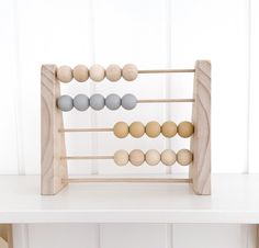 Wooden Abacus Baby Nursery Decor