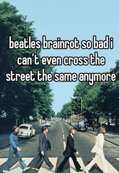 the beatless are walking across the street