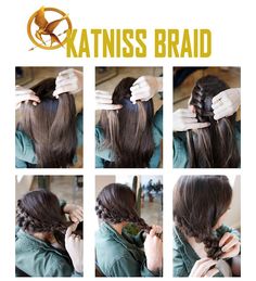 This is the Katniss Everdeen braid. From the Hunger Games. Katniss Everdeen Hair, Katniss Everdeen Braid, Katniss Hair, Hunger Games Hair, Katniss Costume, Katniss Braid, Braid Tutorial, Katniss Everdeen