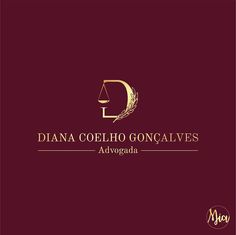 the logo for diana coeho goncalves's advogada