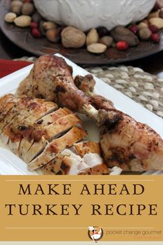 a slice of turkey on a white plate. Boneless Turkey Roast, Make Ahead Turkey, Preparing A Turkey, Turkey Roast, Thanksgiving Morning, Turkey Ideas, How To Make Turkey, Holiday Dinner Table, Christmas Turkey